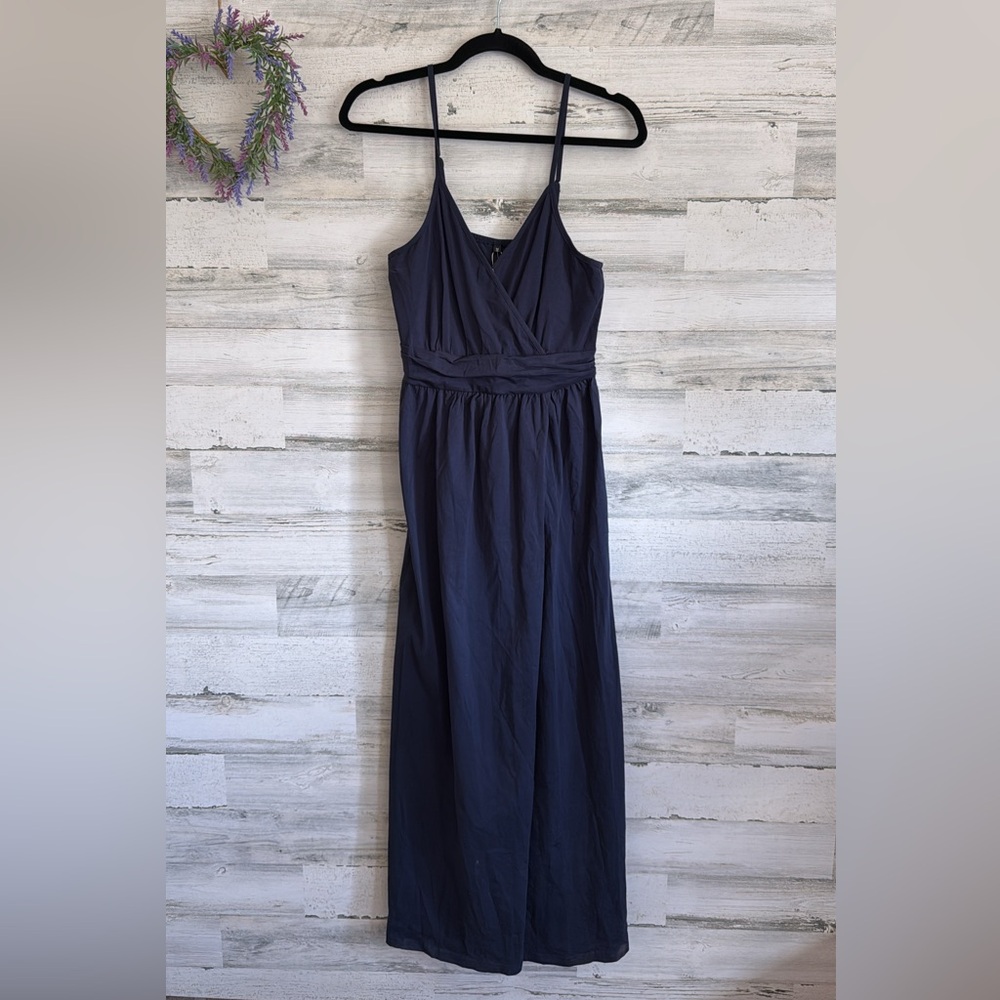 New Shows Blue Spaghetti Strap Dress- Medium  New With Tag